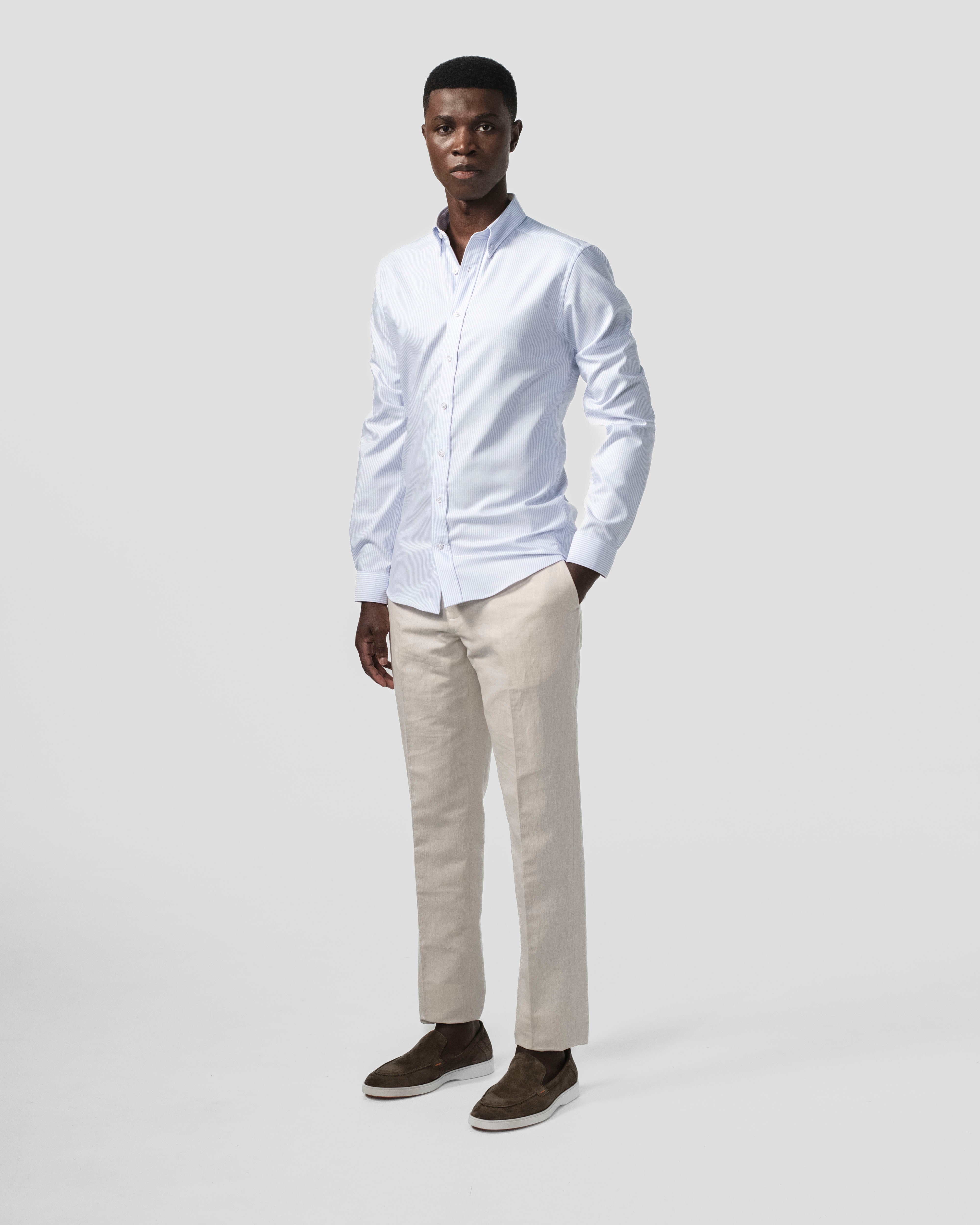 The Founder Light Blue Stripe